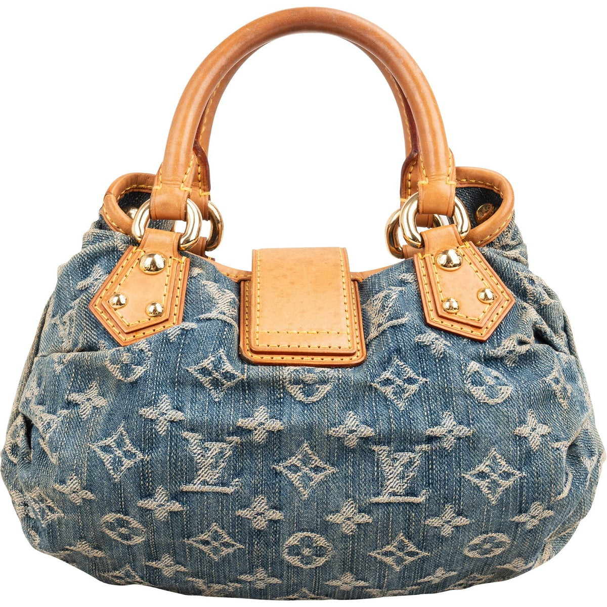 Louis Vuitton Monogram Denim Pleaty Handbag