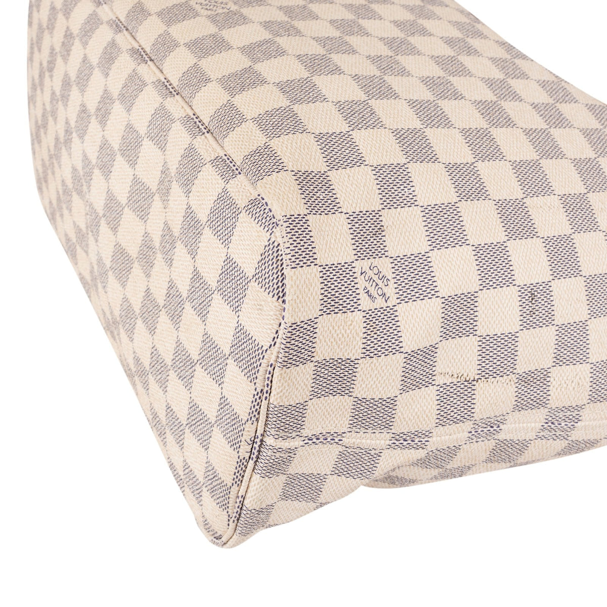 Louis Vuitton Monogram Damier Azur Canvas Neverfull MM Shoulder Bag