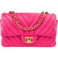 Chanel Quilted Chevron Lambskin Small Single Flap Crossbody Bag