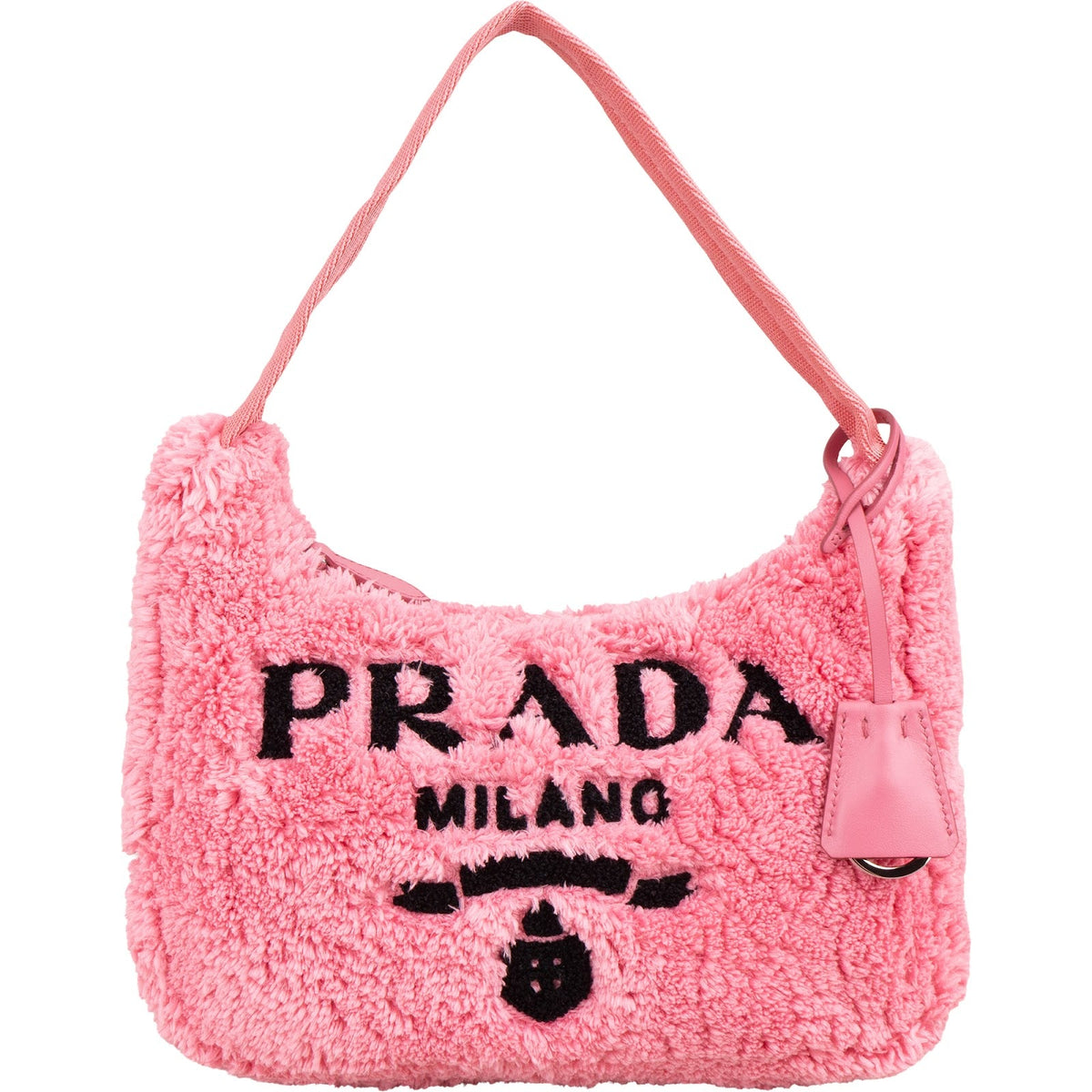 Prada Re-Edition 2000 aus rosa Frottee – Vorderansicht