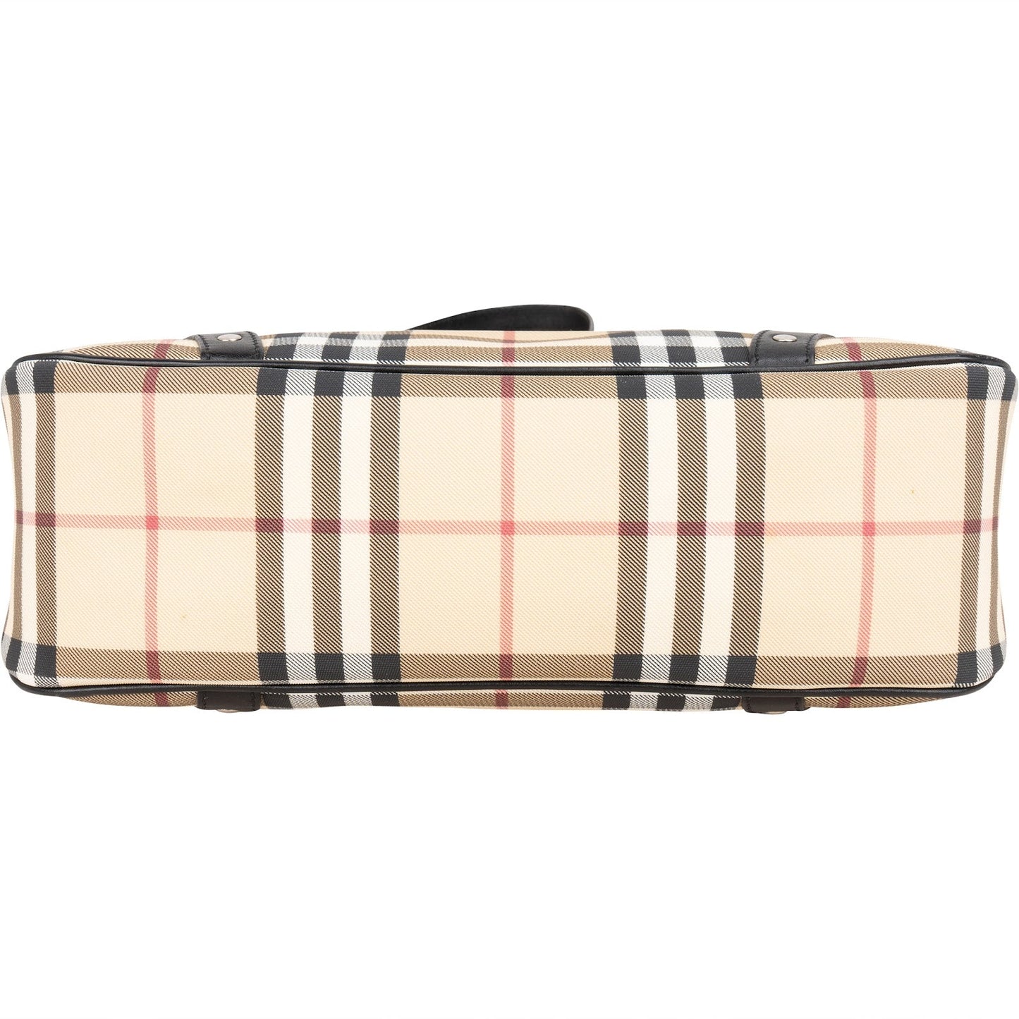 Burberry Nova-Check Monogram Studded Shoulder Bag