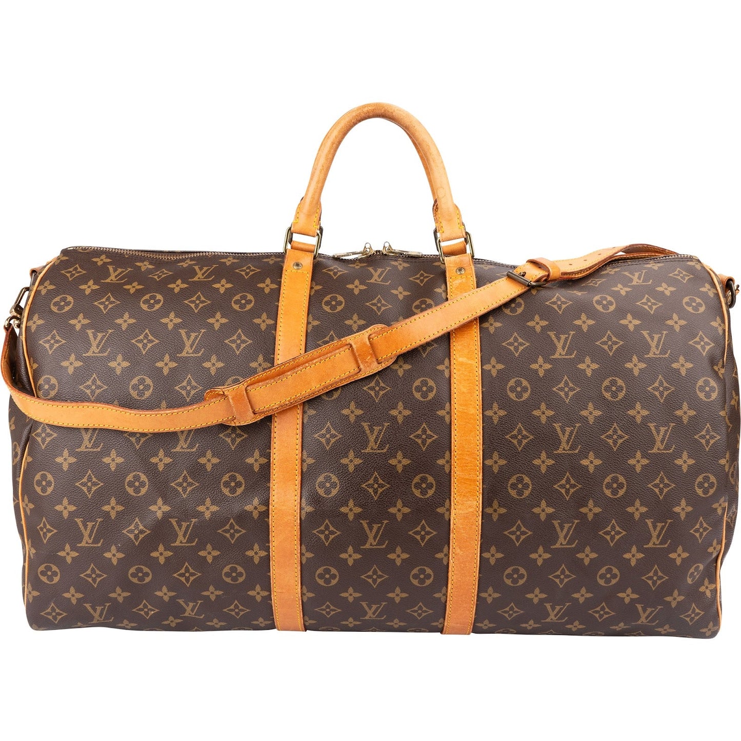 Louis Vuitton Monogram Canvas Keepall 60 Bandoulière Travel Bag
