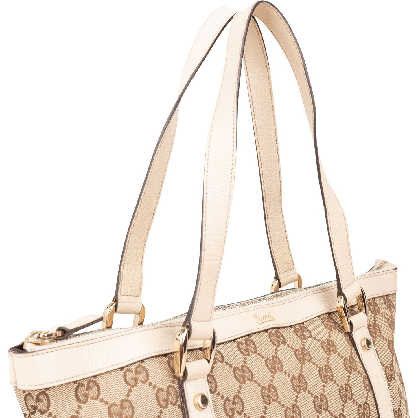 Gucci Monogram GG Canvas Abbey Tote Shoulder Bag