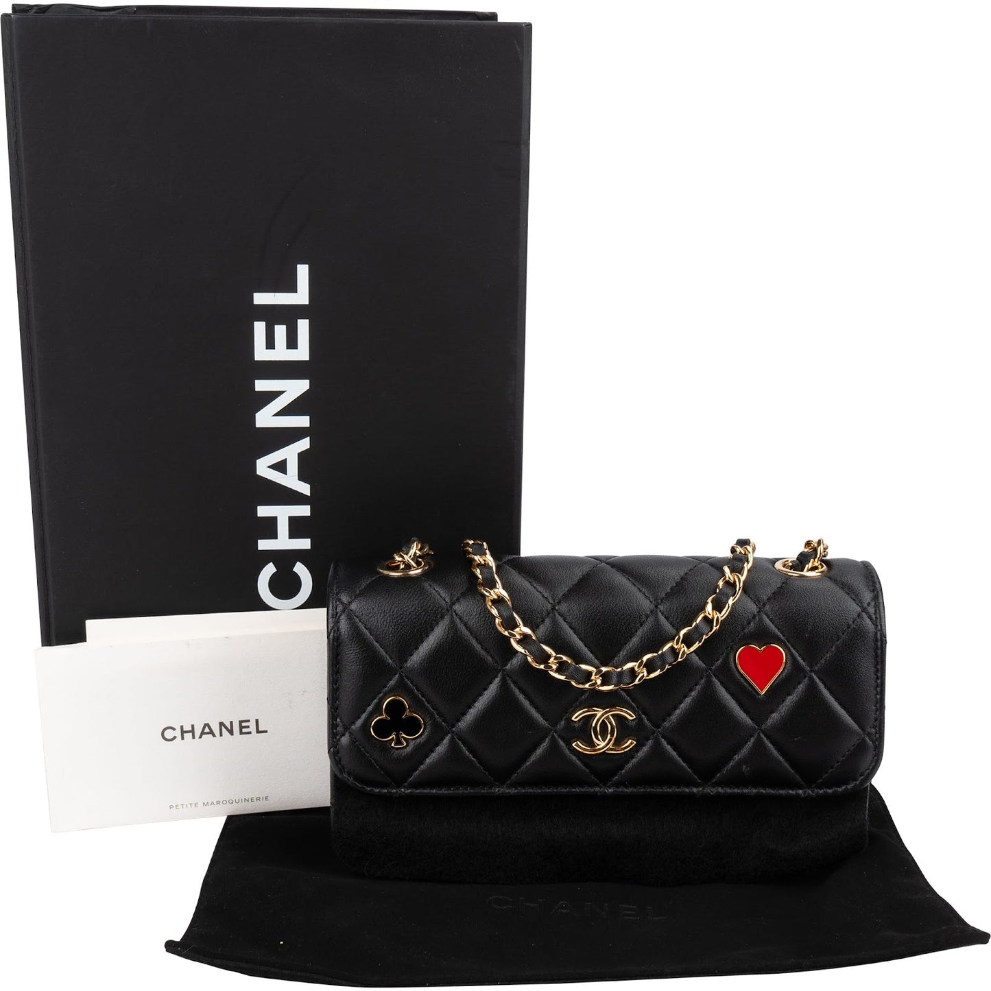 Chanel Quilted Lambskin Coco Casino Single Flap Crossbody Bag