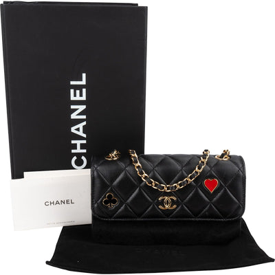 Chanel Quilted Lambskin Coco Casino Single Flap Crossbody Bag