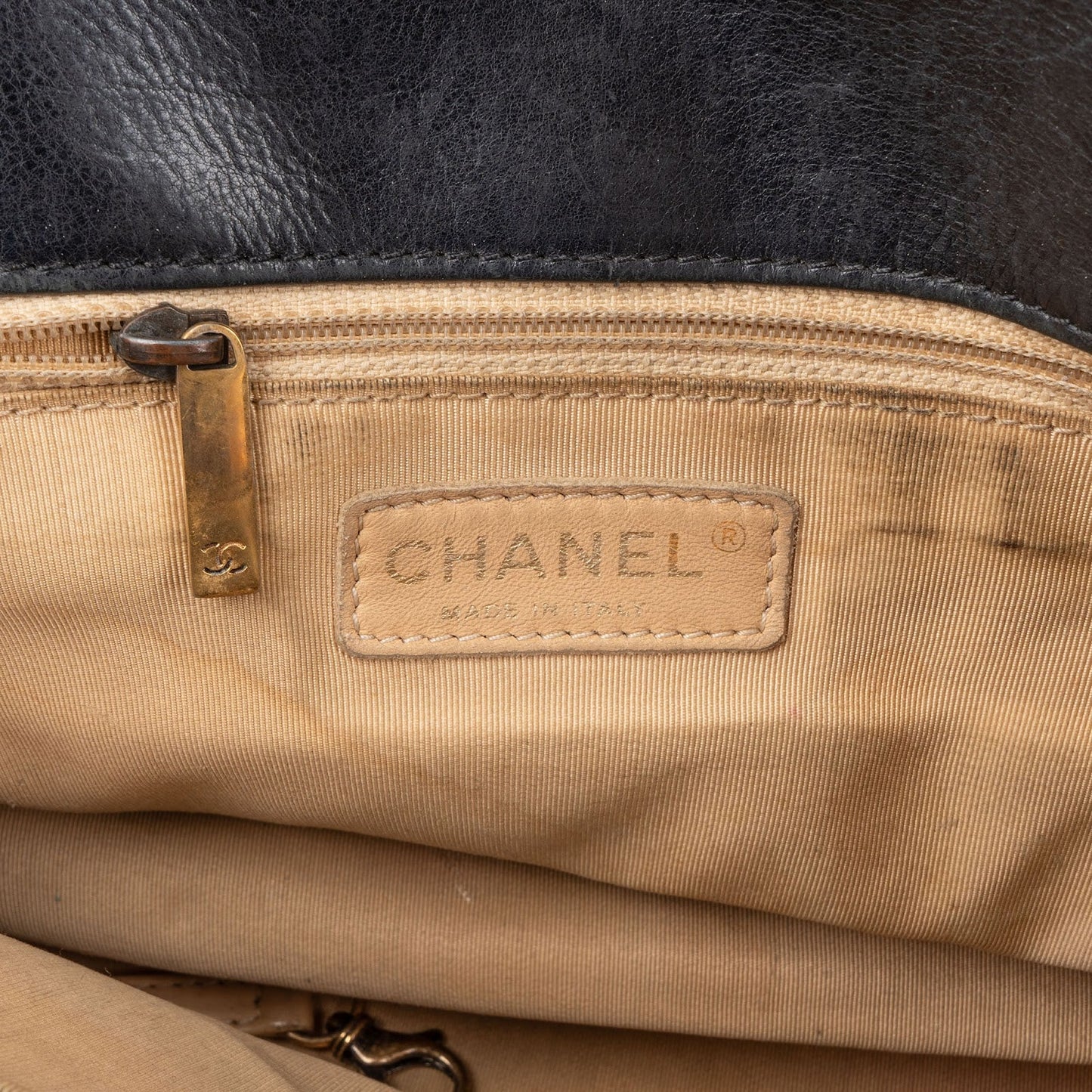 Chanel Quilted Lambskin CC Crown Tote Shoulder Bag