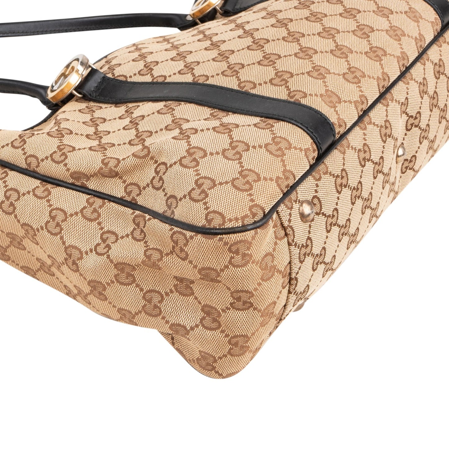 Gucci Monogram GG Canvas Twins Tote Shoulder Bag