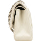 Chanel Quilted Caviar Leather Palladium Jumbo Double Flap Crossbody Bag
