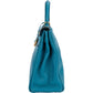 Hermès Bleu Izmir Clemence Leather Kelly 32 Handbag