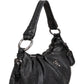 Prada Vitello Daino Ruched Hobo Shoulder Bag