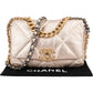 Chanel 19 Quilted Metallic Lambskin Chanel Single Flap Crossbody Bag