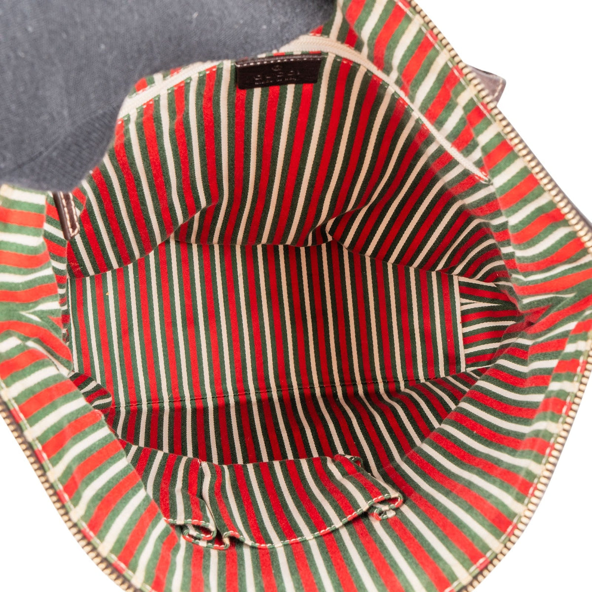 Gucci Monogram GG Canvas D-Ring Interlocking GG Tote Shoulder Bag
