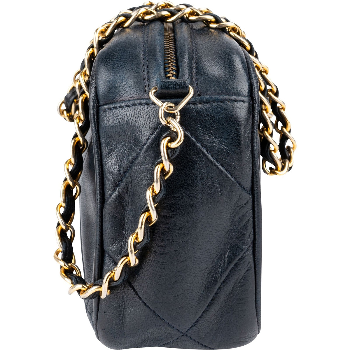 Chanel Quilted Lambskin Tassel Camera Crossbody Bag