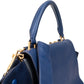 Céline Bicolor Suede Leather Trapeze Handbag