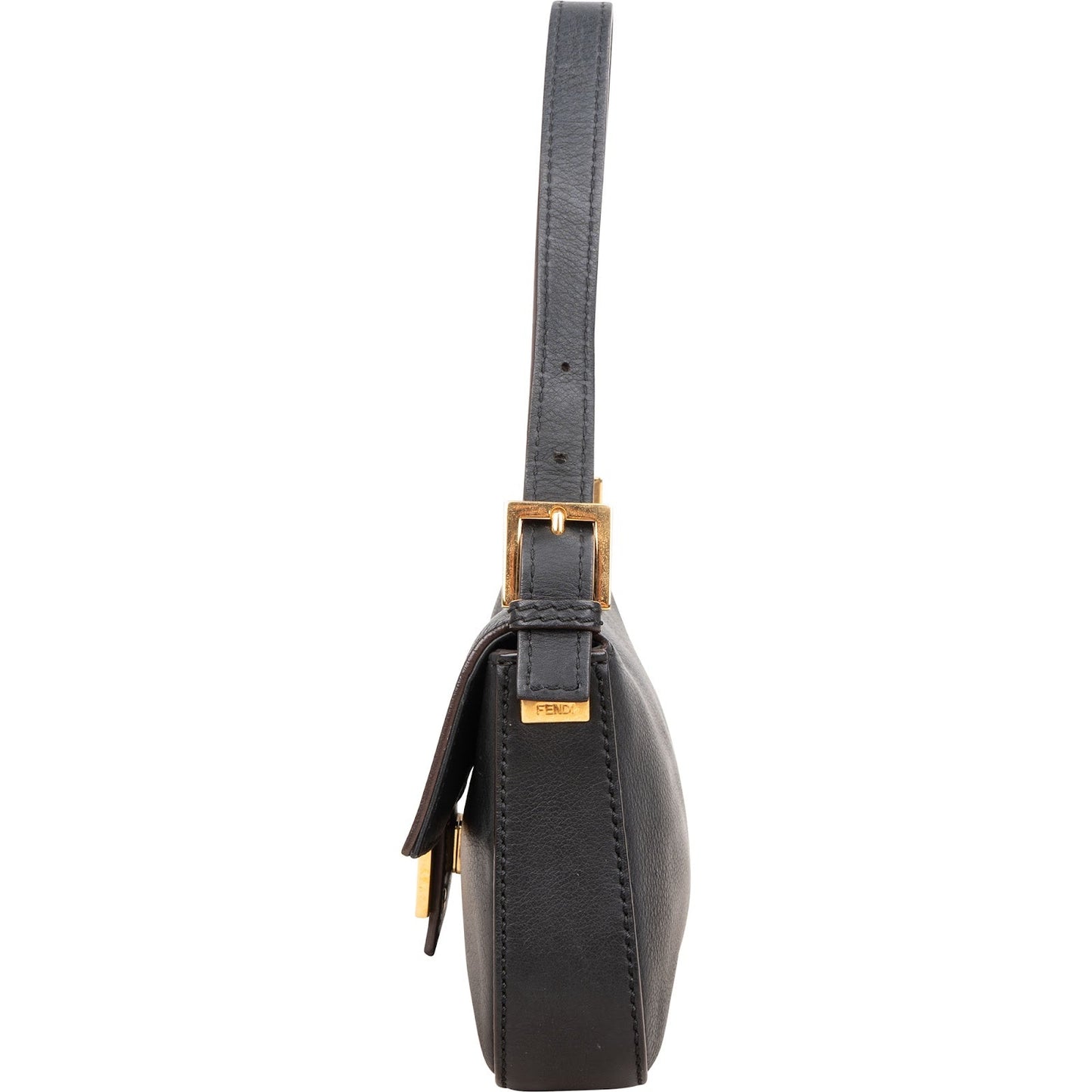 Fendi Vitello Leather Baguette Shoulder Bag