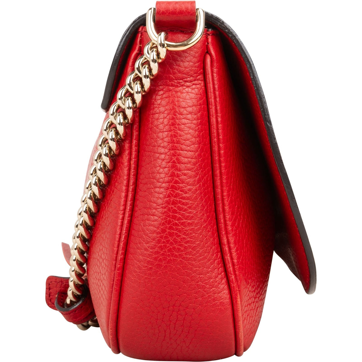 Gucci Grained Leather Soho Chain Crossbody Bag
