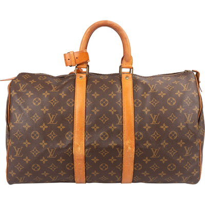 Louis Vuitton Monogram Canvas Keepall 45 Travel Bag