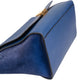 Celine Trapeze aus blauem Wildleder und genarbtem Kalbsleder – Ansicht 8