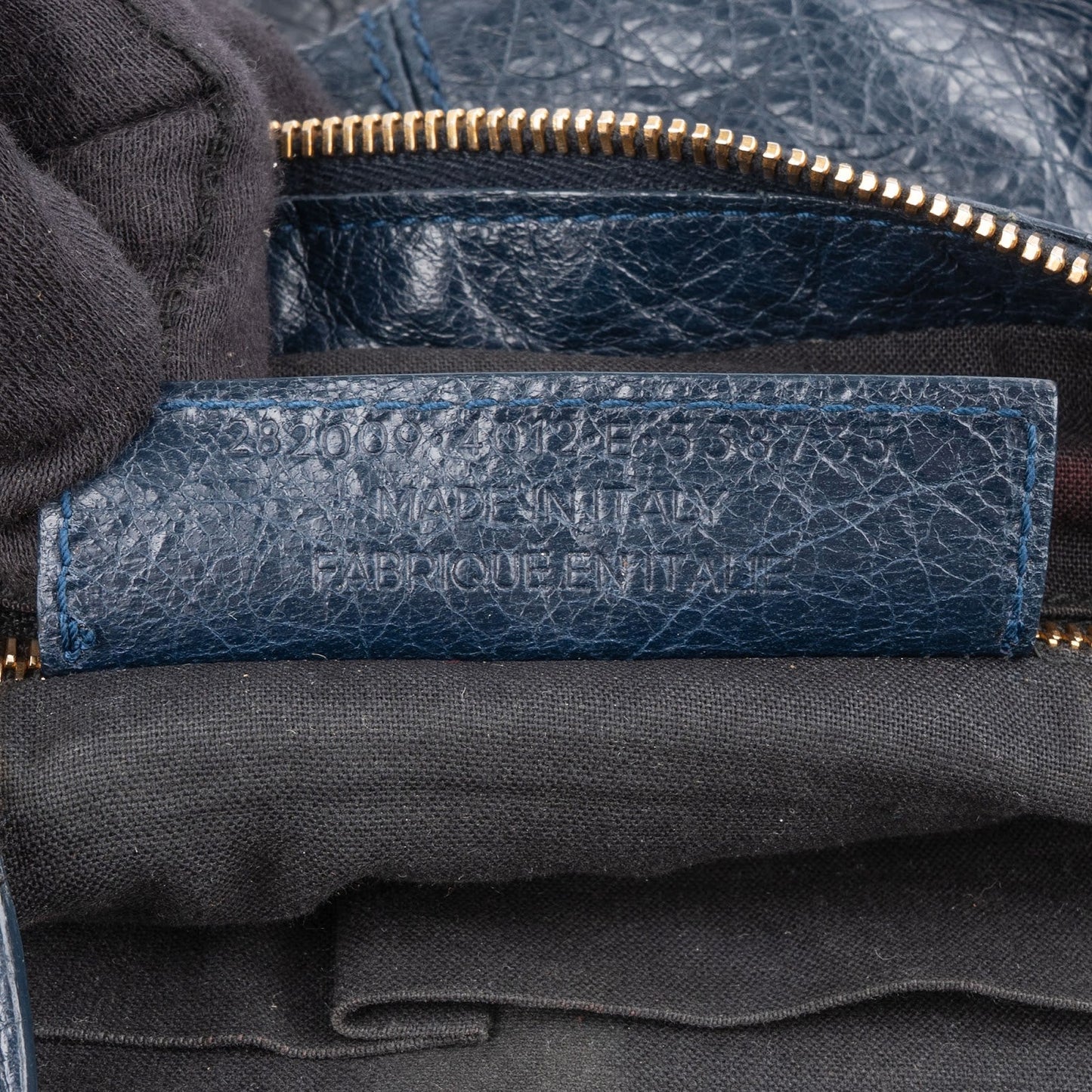 Balenciaga Blue Leather City Handbag
