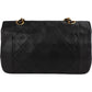 Chanel Quilted Lambskin 24K Gold Single Flap Crossbody Bag