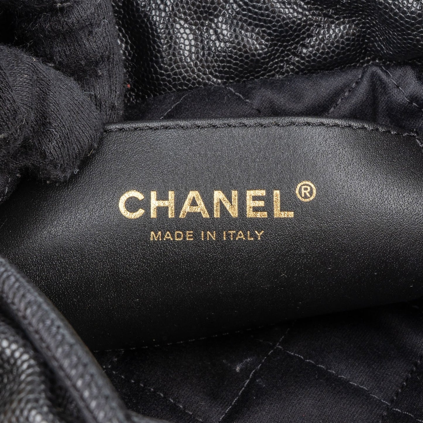 Chanel 22 Stitching Caviar Leather Small Drawstring Crossbody Bag