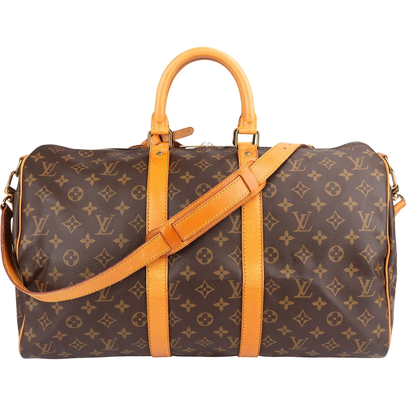 Louis Vuitton Monogram Canvas Keepall 45 Bandoulière Travel Bag