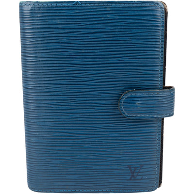 Louis Vuitton Blue Epi Leather Agenda PM