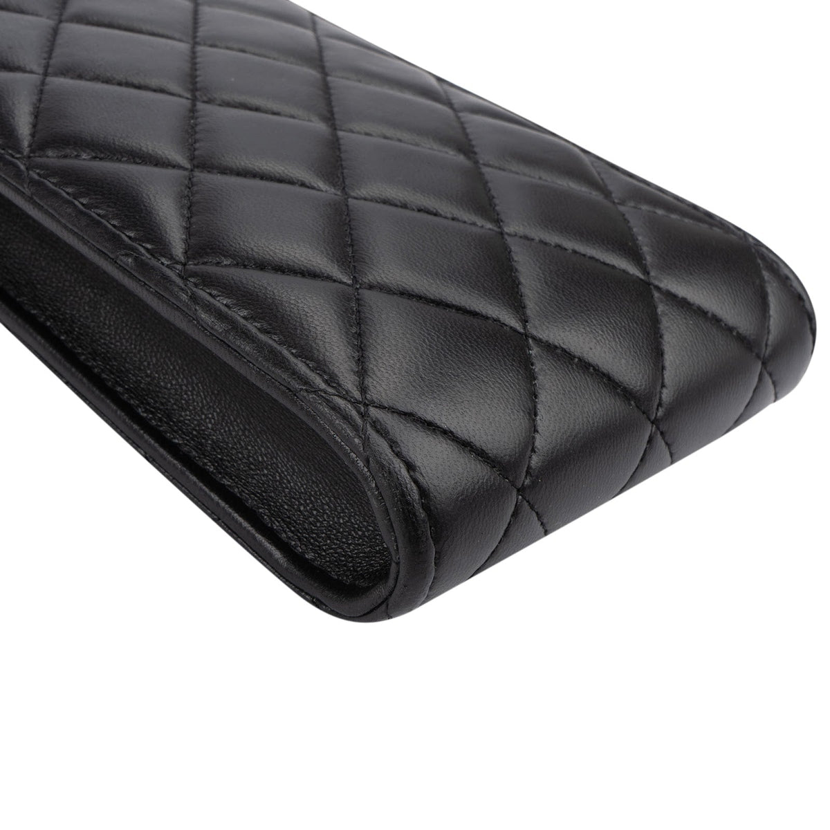 Chanel Quilted Lambskin Phone Holder Chain Crossbody Bag