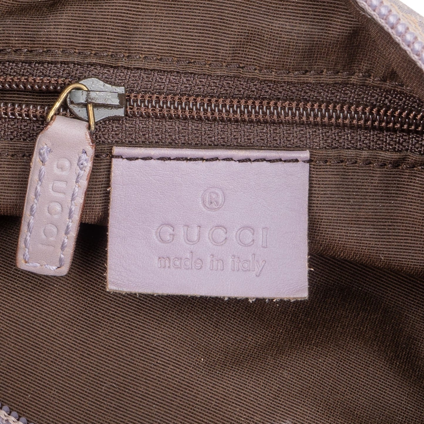 Gucci Monogram GG Canvas Baguette Shoulder Bag