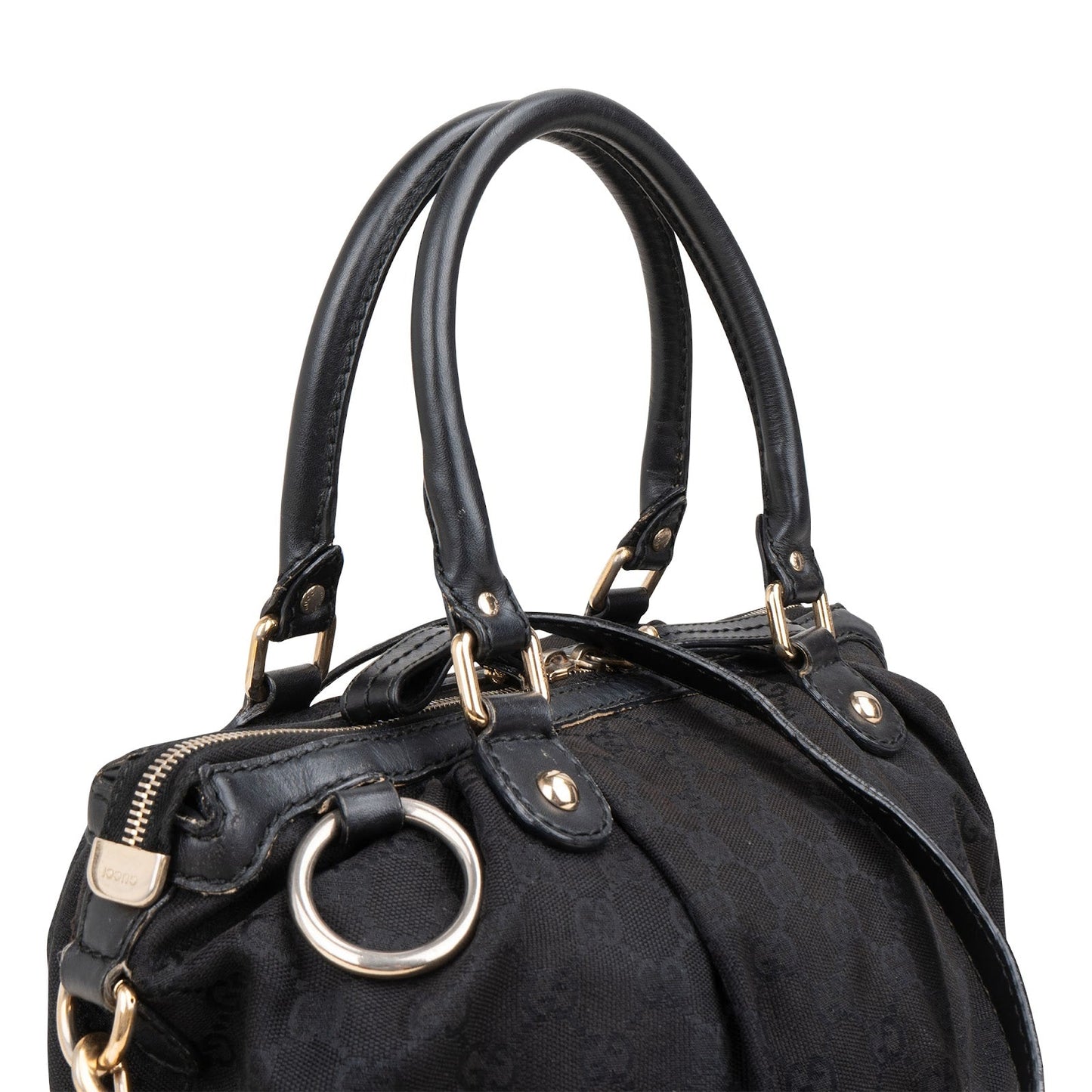 Gucci Monogram GG Canvas Sukey Satchel Handbag