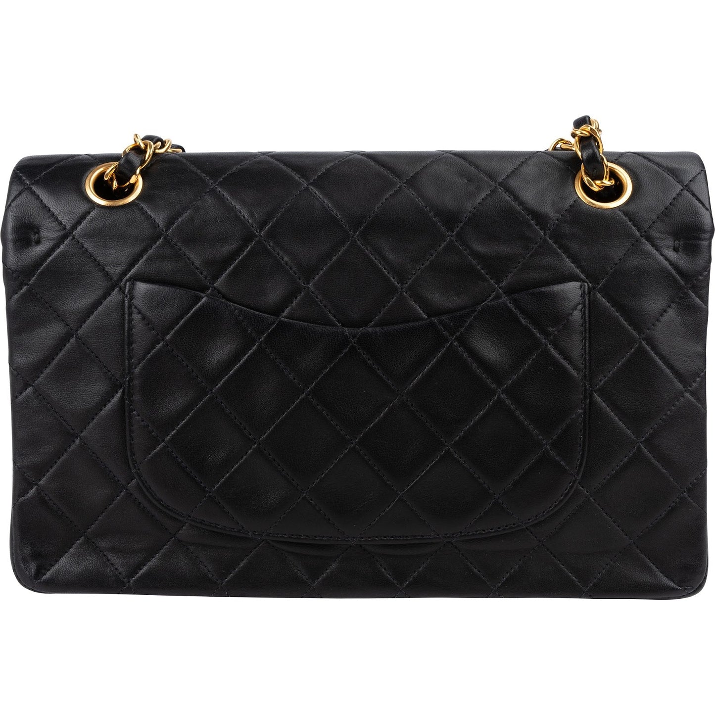 Chanel Quilted Lambskin 24K Gold Medium Double Flap Shoulder Bag