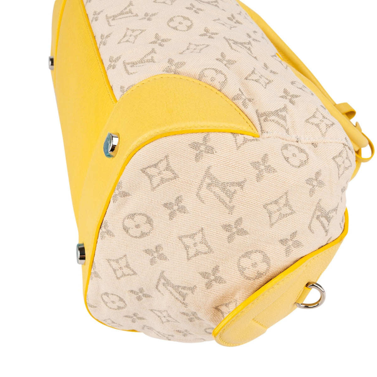 Louis Vuitton Monogram Limited Edition Printemps Denim Speedy Round Handbag