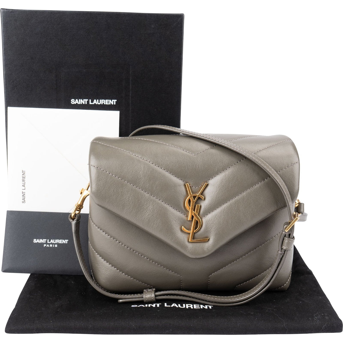 Saint Laurent Quilted Lambskin Loulou Puffer Toy Crossbody Bag