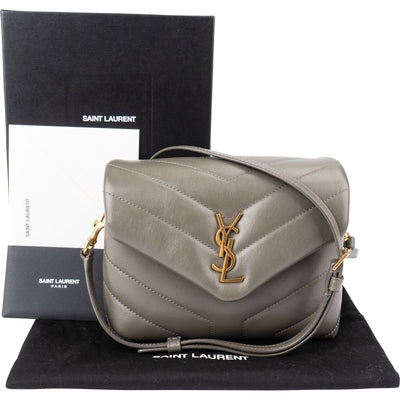 Saint Laurent Quilted Lambskin Loulou Puffer Toy Crossbody Bag