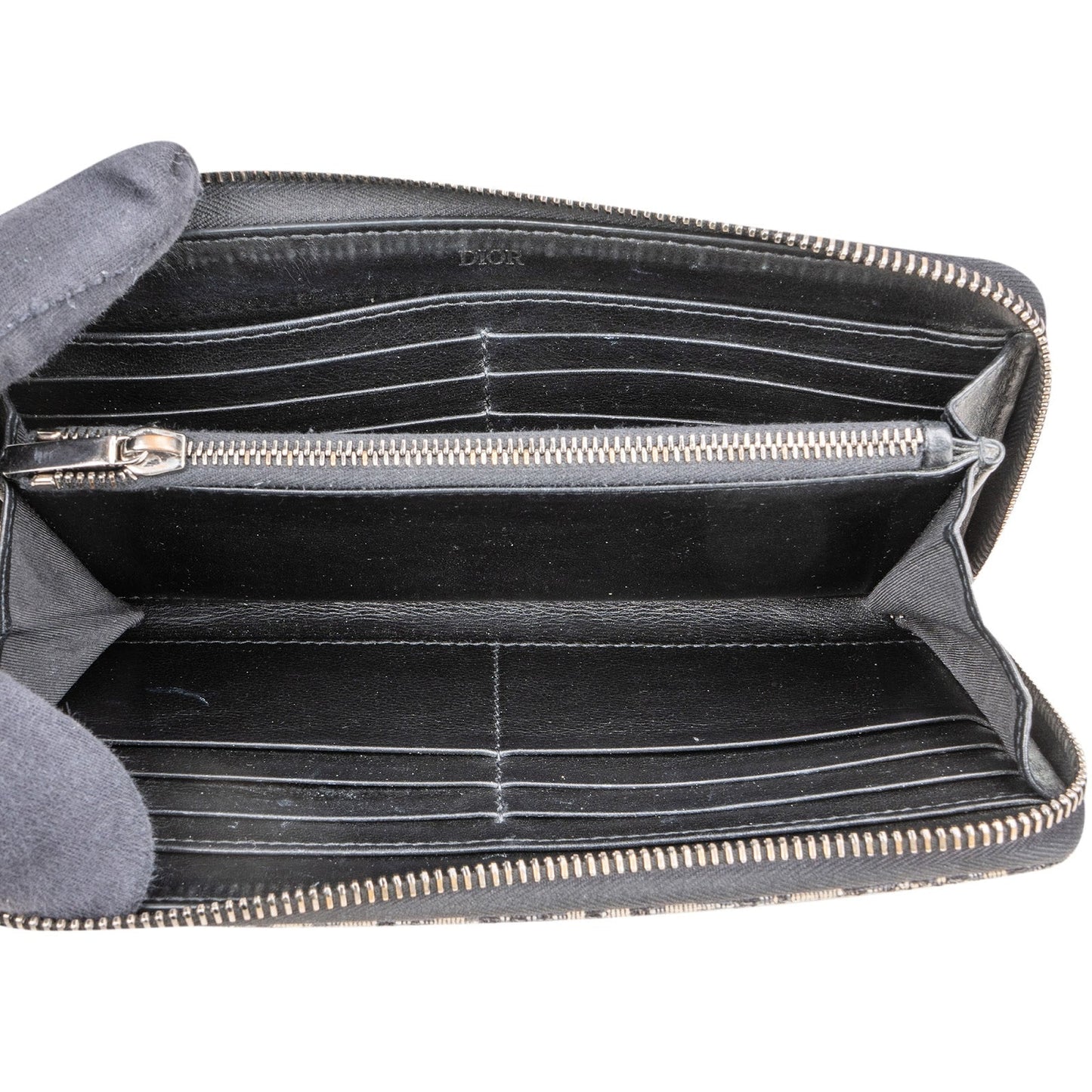 Christian Dior Trotter Monogram Zipped Long Wallet