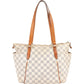 Louis Vuitton Totally PM aus Damier Azur Canvas – Vorderansicht
