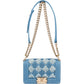 Chanel Denim Frayed Chevron Pleated Small Boy Crossbody Bag