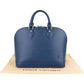 Louis Vuitton Blue Epi Leather Alma PM Handbag