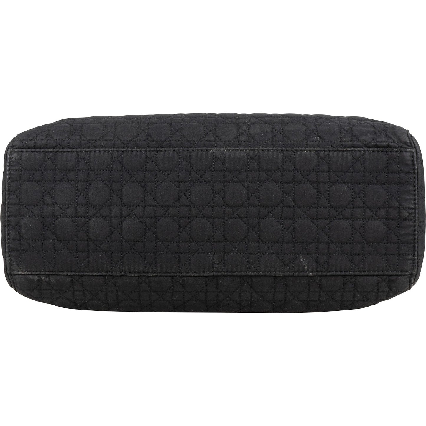 Christian Dior Quilted Nylon Medium Lady Dior Handbag