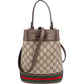Gucci Monogram GG Supreme Ophidia Bucket Crossbody Bag