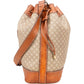 Celine Macadam Monogram Drawstring Bucket Shoulder Bag