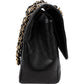 Chanel Caviar Leather Palladium Jumbo Double Flap Crossbody Bag