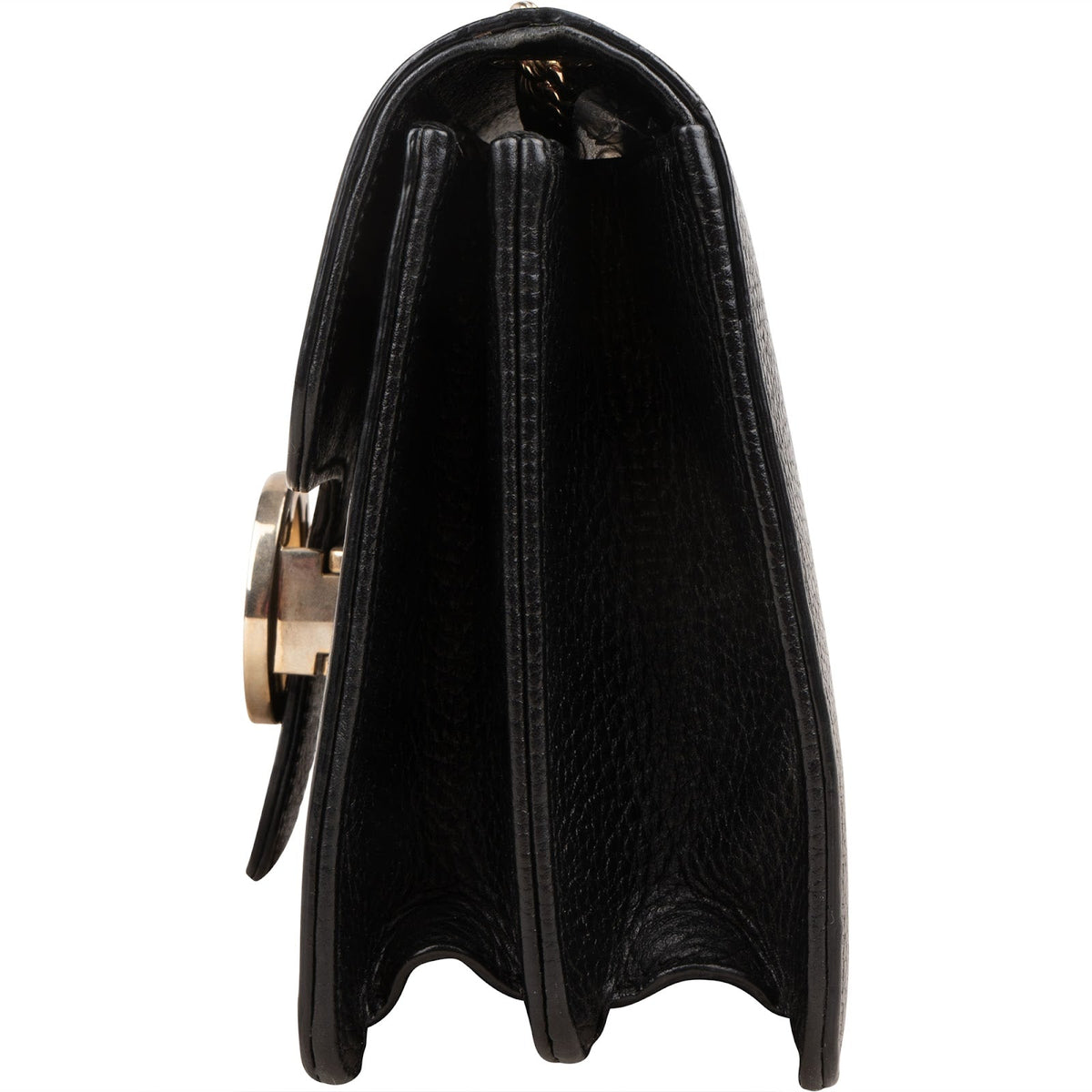 Gucci Pebbled Leather Interlocking GG Small Crossbody Bag