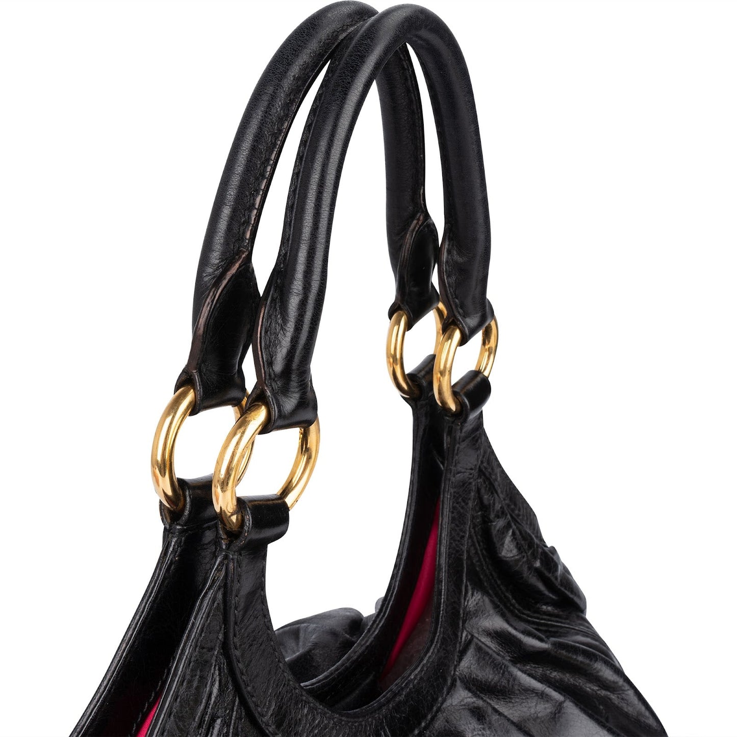 Miu Miu Vitello Lux Hobo Shoulder Bag