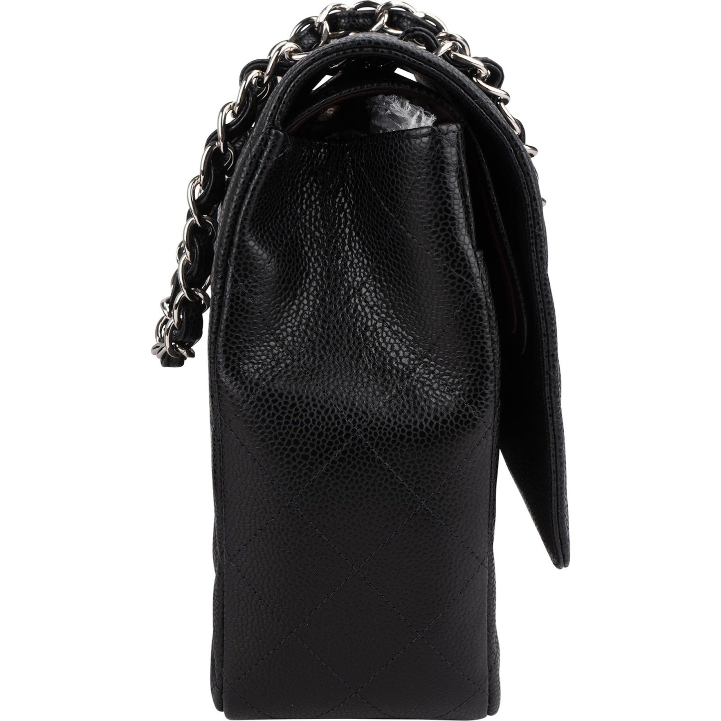 Chanel Quilted Caviar Leather Maxi Double Flap Crossbody Bag