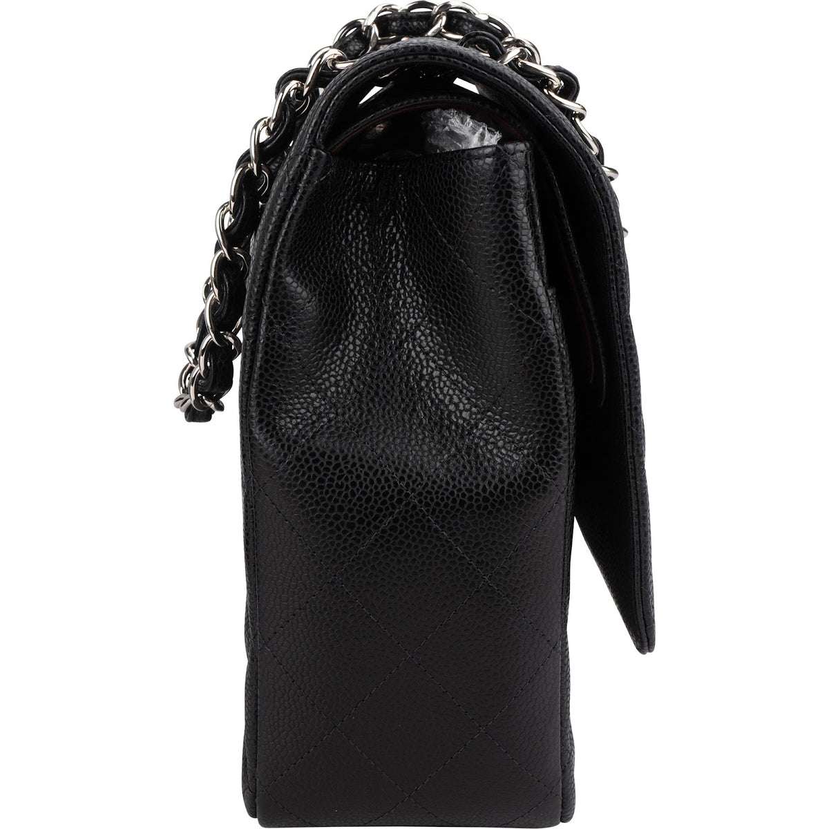 Chanel Quilted Caviar Leather Maxi Double Flap Crossbody Bag