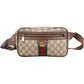 Gucci Monogram GG Supreme Canvas Ophidia Belt Crossbody Bag