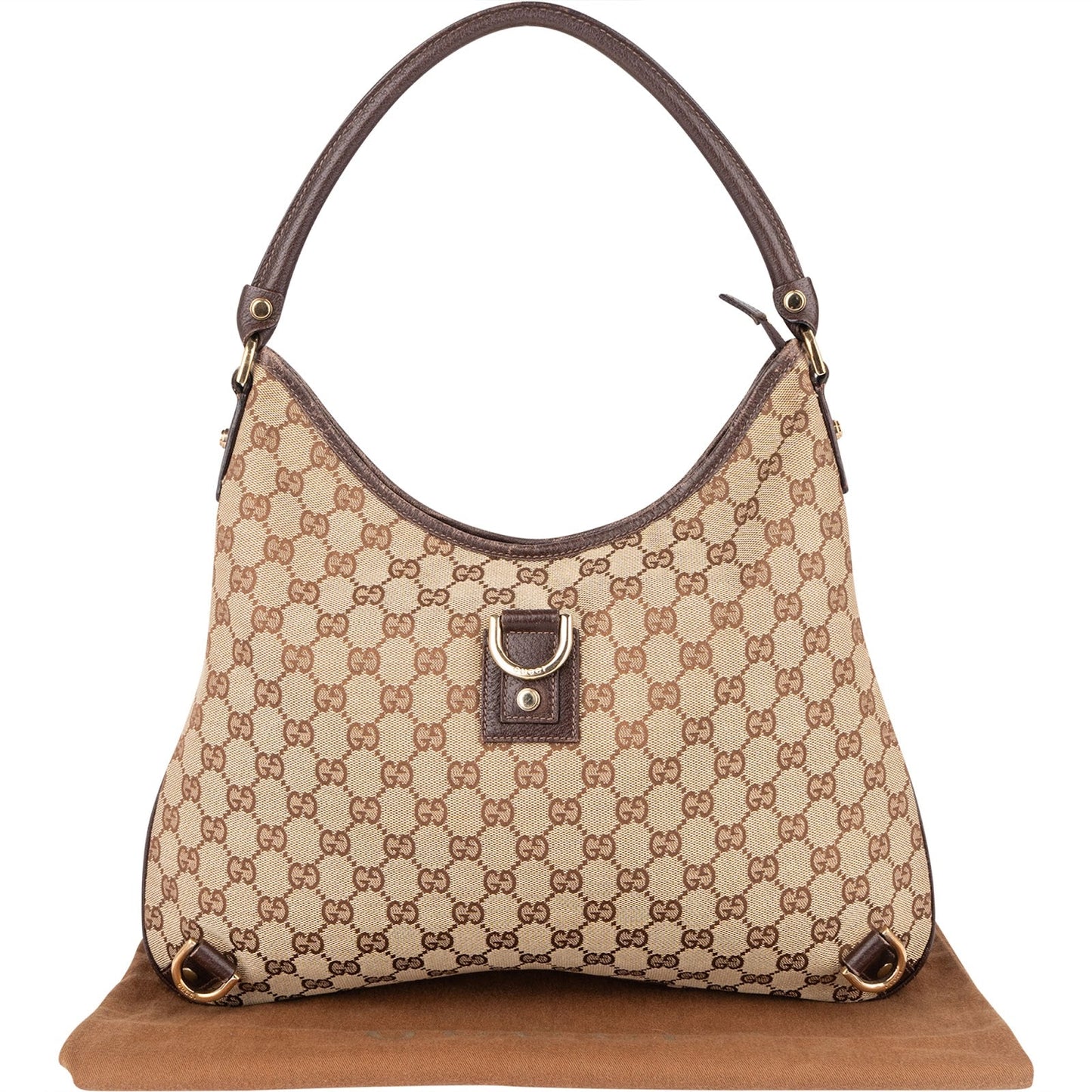 Gucci Monogram GG Abbey D-Ring Hobo Shoulder Bag