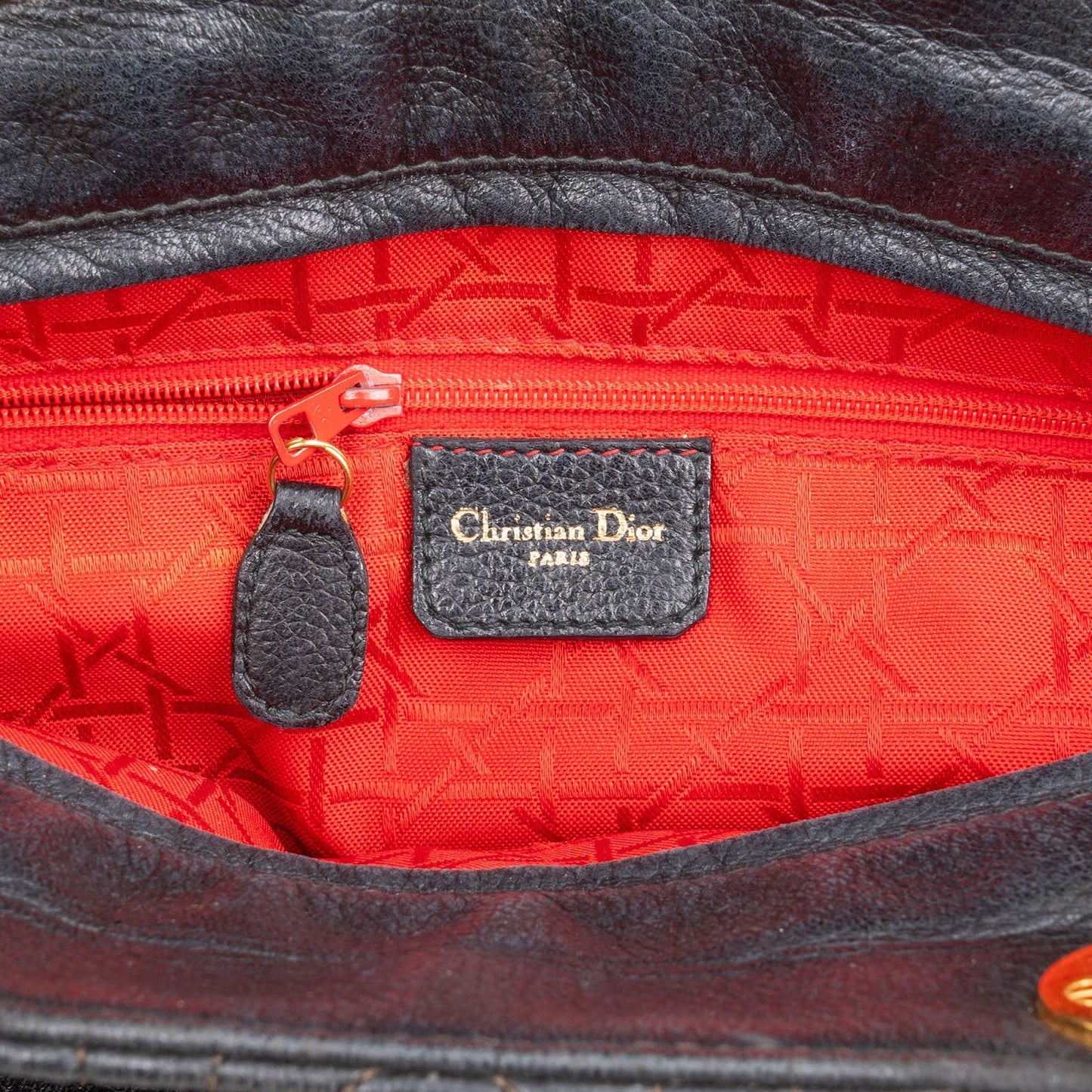 Christian Dior Quilted Caviar Leather Lady Dior Handbag