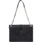 Saint Laurent Quilted Grained Leather Large Envelope Crossbody Bag